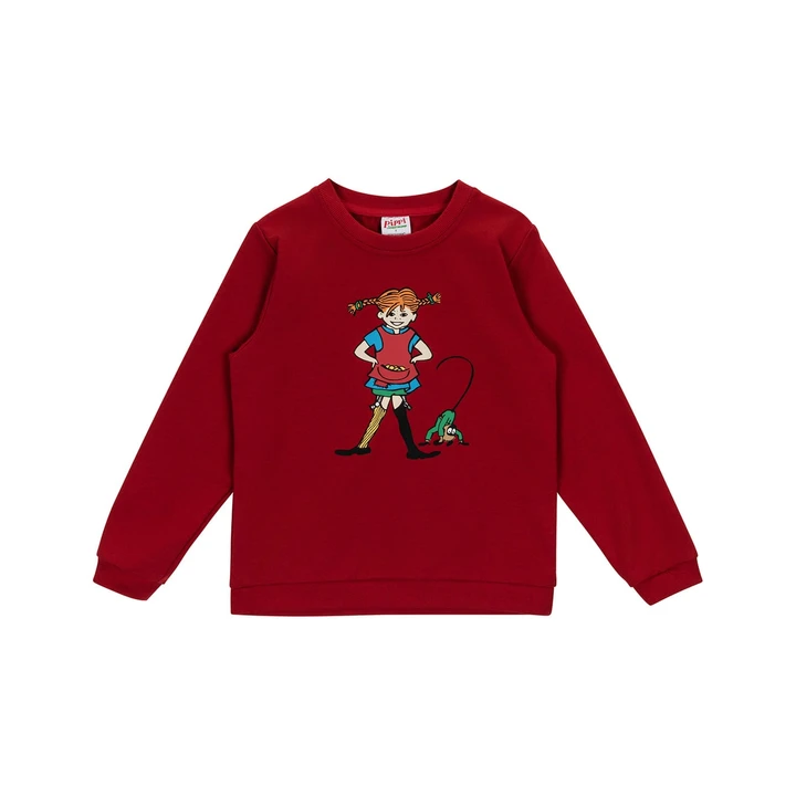Sweatshirt Pippi Langstrumpf  - Rot