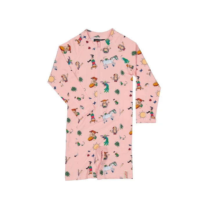 UV-Anzug Pippi Langstrumpf – Rosa