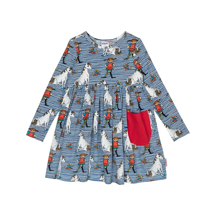 Dress Pippi Longstocking - Blue