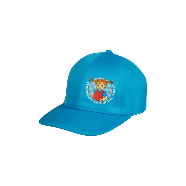 Kids cap Pippi Longstocking Strongest Girl - Blue