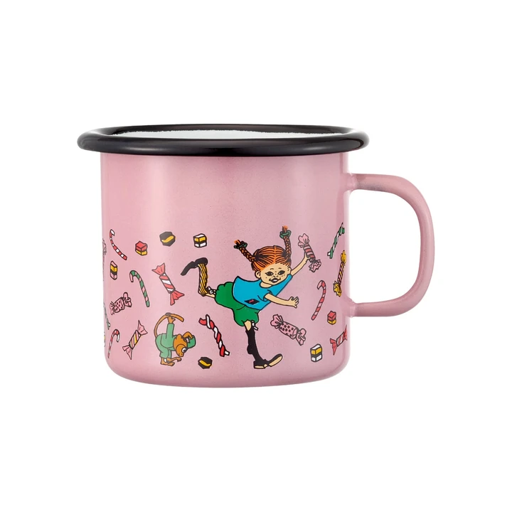 Enamel mug Pippi Longstocking Candy 2,5 dl