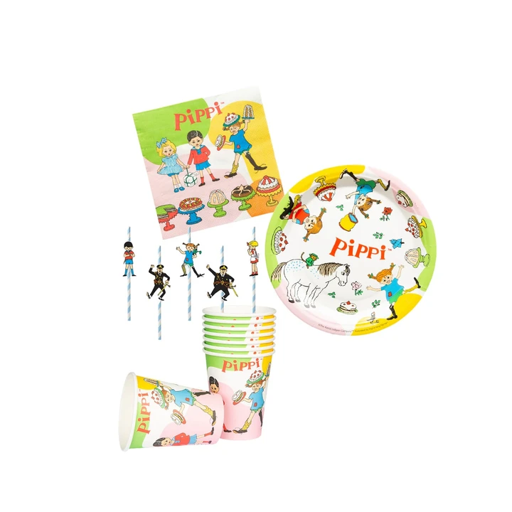 Party-Set Pippi Langstrumpf Klein – 8 Personen