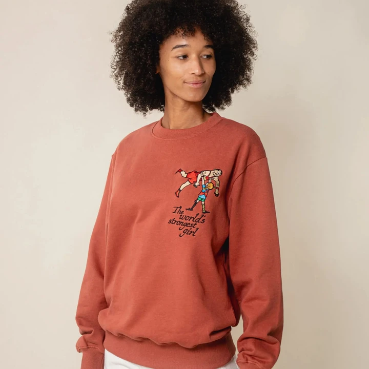 Sweater Pippi Longstocking The World's Strongest Girl - Adult