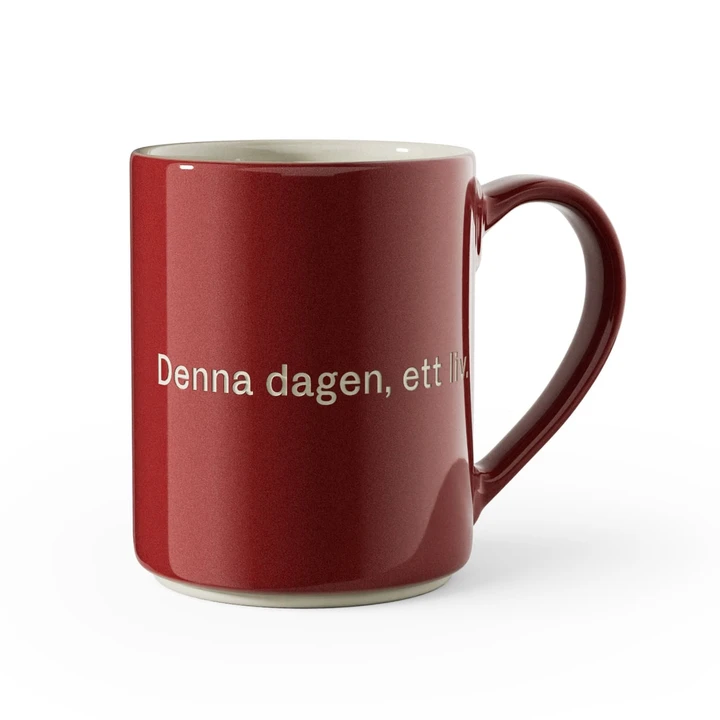 Mug - Denna dagen, ett liv (Red)