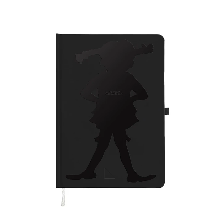 Notebook Pippi Longstocking - Black on Black