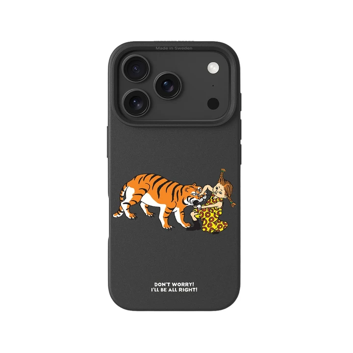 Phone Case Pippi Longstocking - Black