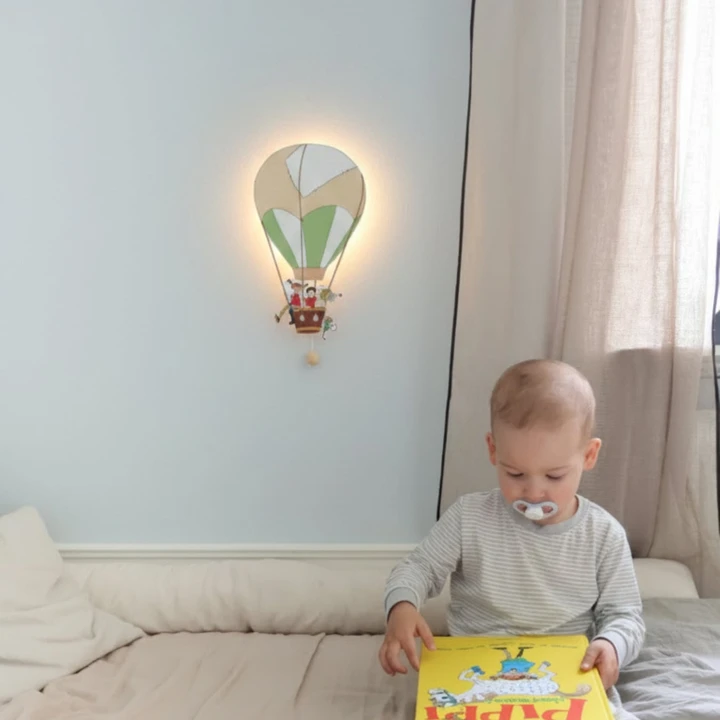 Wall lamp Pippi Longstocking Air balloon
