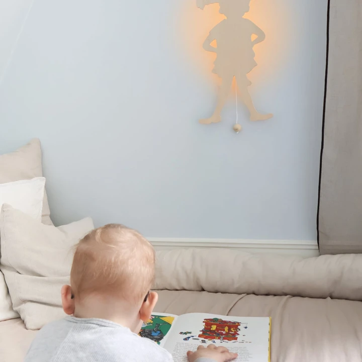 Wandlampe Pippi Langstrumpf – Silhouette