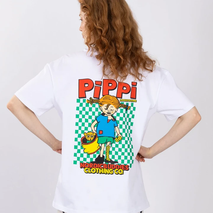 T-shirt Pippi Longstocking Thingfinder - White