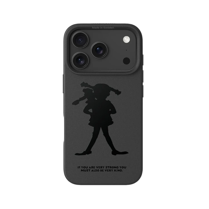 Phone case Pippi Longstocking - Black