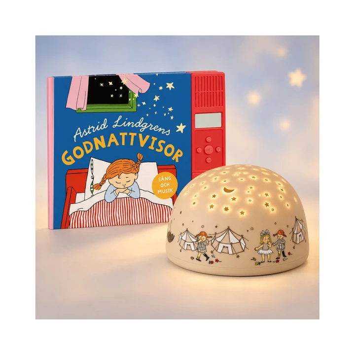 Pippi Longstocking Bedtime Set – Sound Book and Night Light