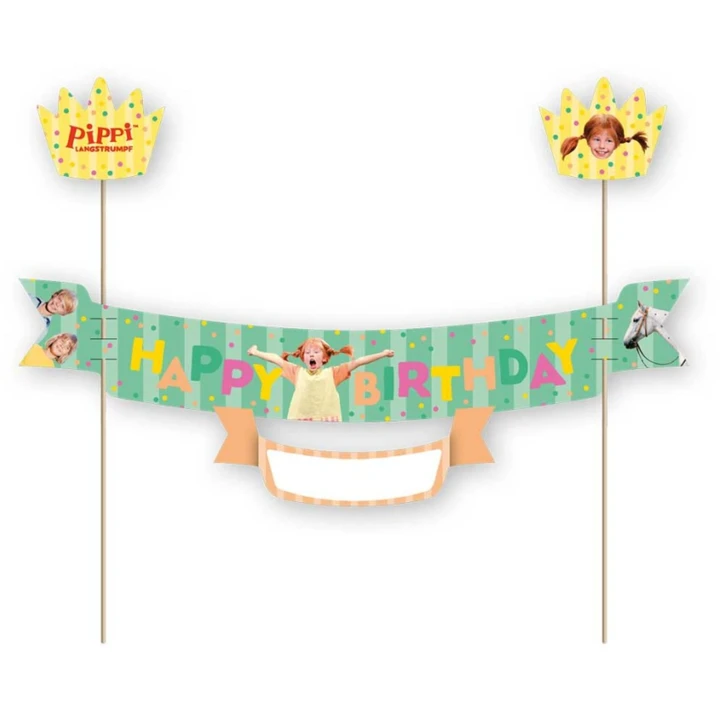 Tortenbanner Pippi Langstrumpf