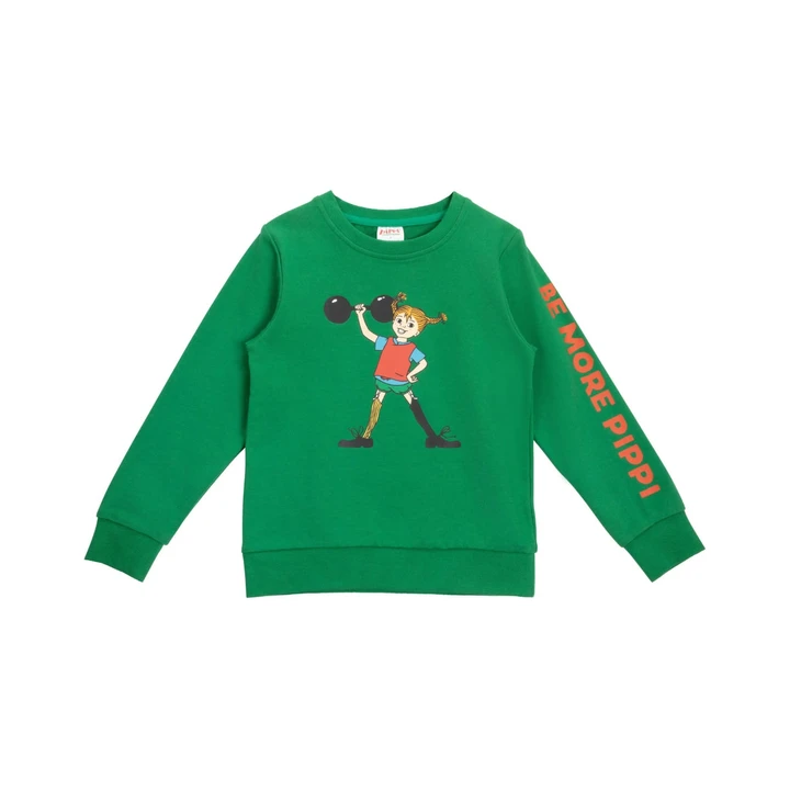 Sweatshirt Pippi Langstrumpf Grün – Be more Pippi