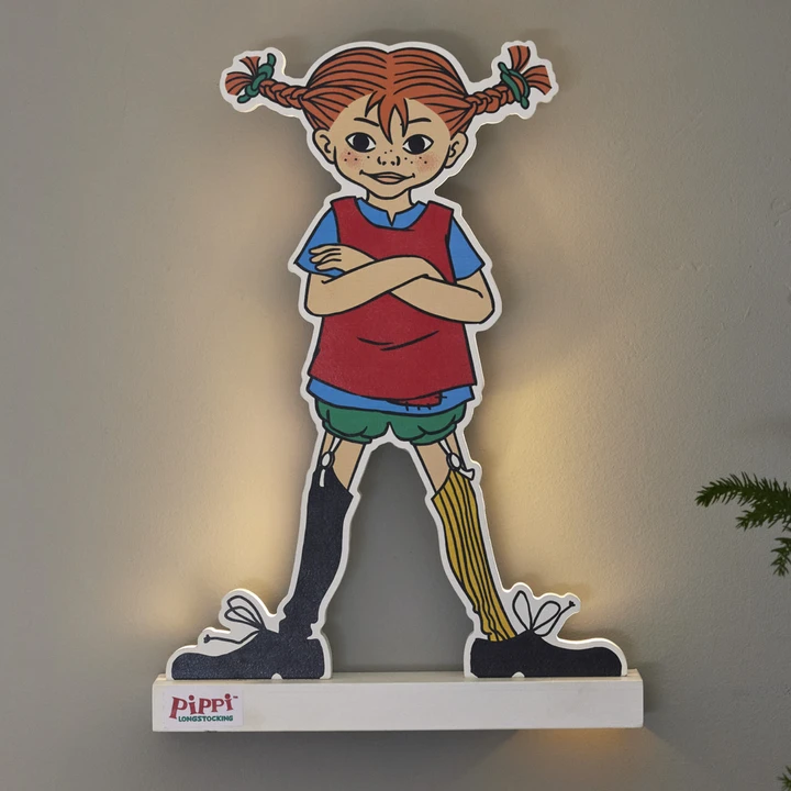 Pippi Långstrump Siluett dekoration
