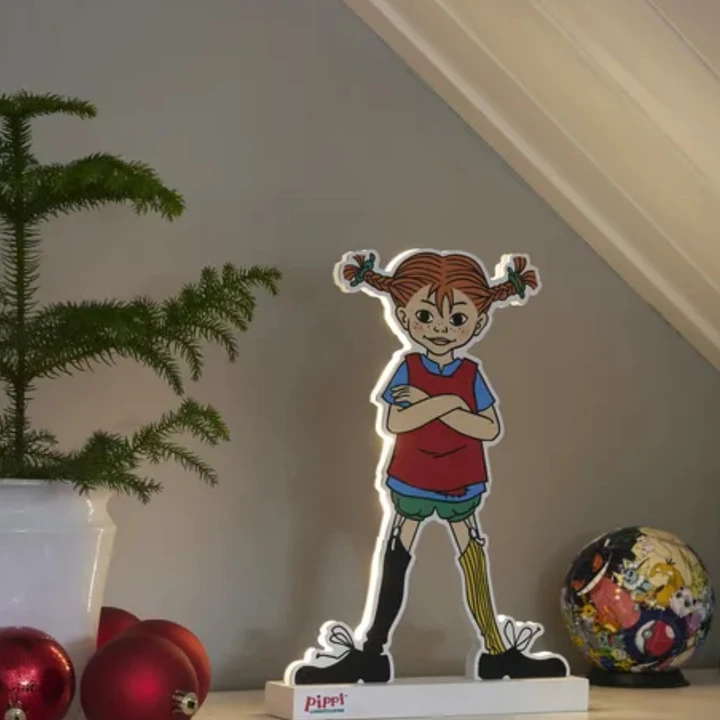 Pippi Långstrump Siluett dekoration