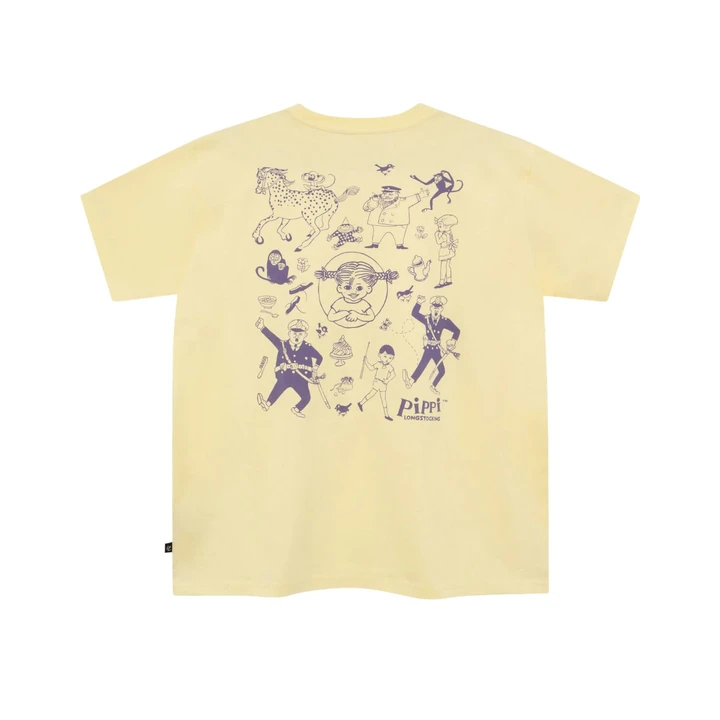 T-shirt Pippi Longstocking Adult - Yellow
