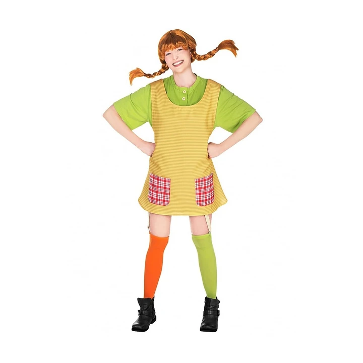 Pippi Långstrump maskeraddräkt för vuxen