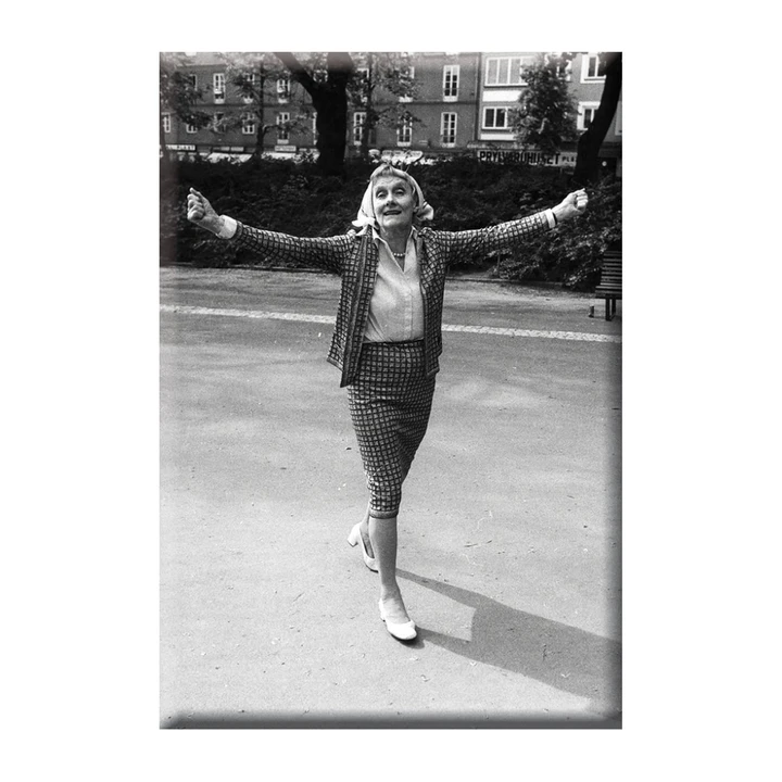 Magnet with photo Astrid Lindgren