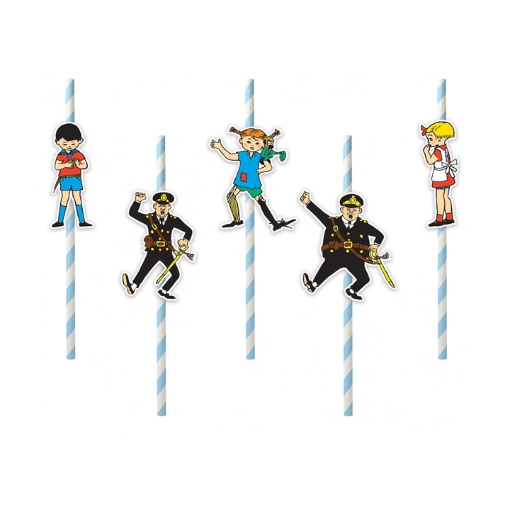 Straw Pippi Longstocking 10 Pack