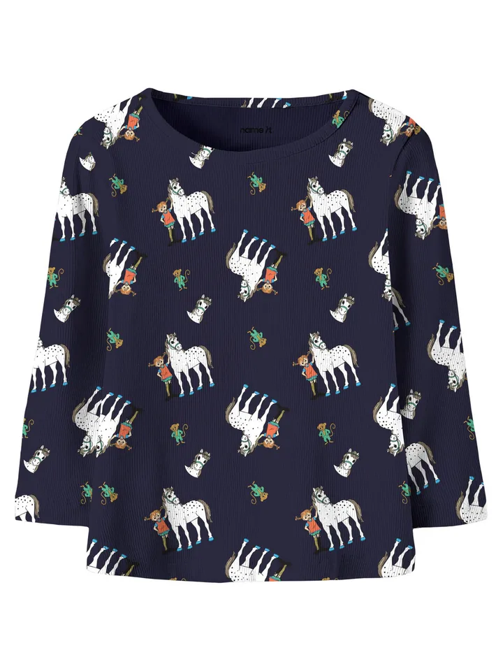Buy Ribbed top Pippi Longstocking - Red - Astrid Lindgren