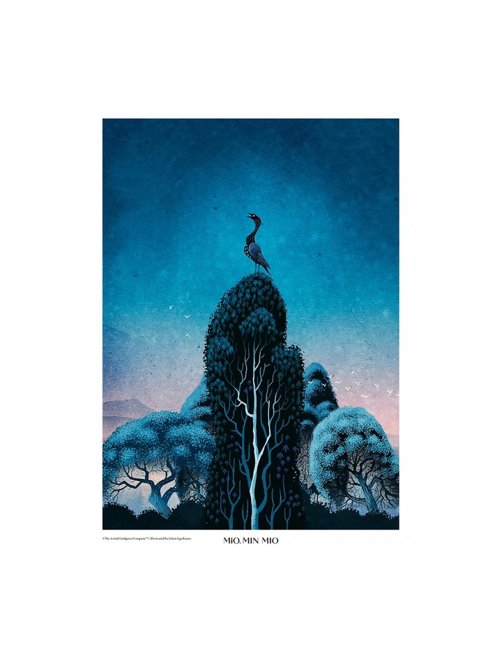 Plakat „Mio, mein Mio“ Trauervogel - 30x40 cm