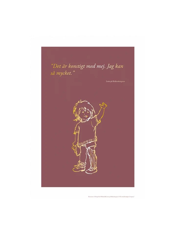 Poster Lotta on Troublemaker Street - 21x30 cm