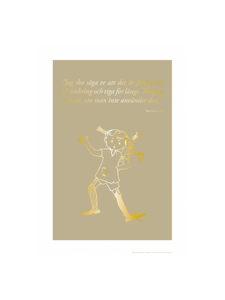 Poster Pippi Longstocking - 21x30 cm