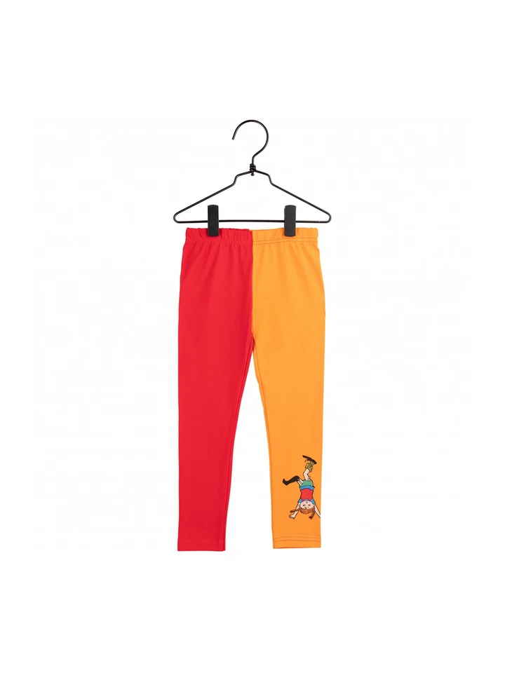Leggings Pippi Longstocking - Red/orange