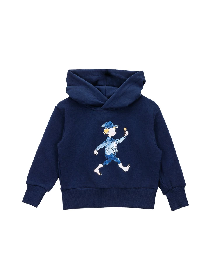 Hoodie blue - Emil and the coin
