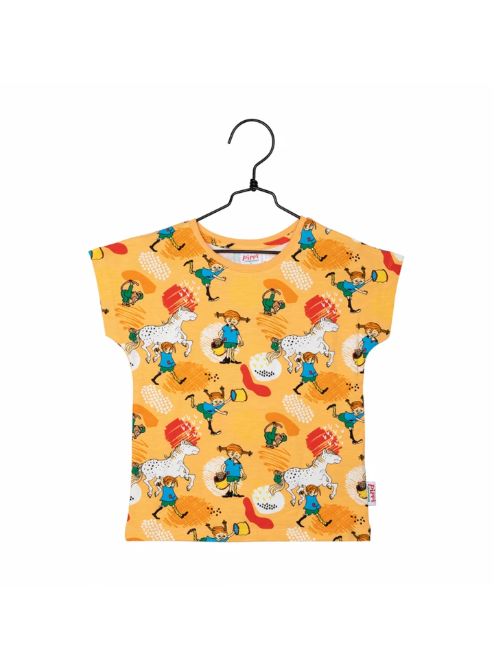 T-Shirt Pippi Langstrumpf - Apricot