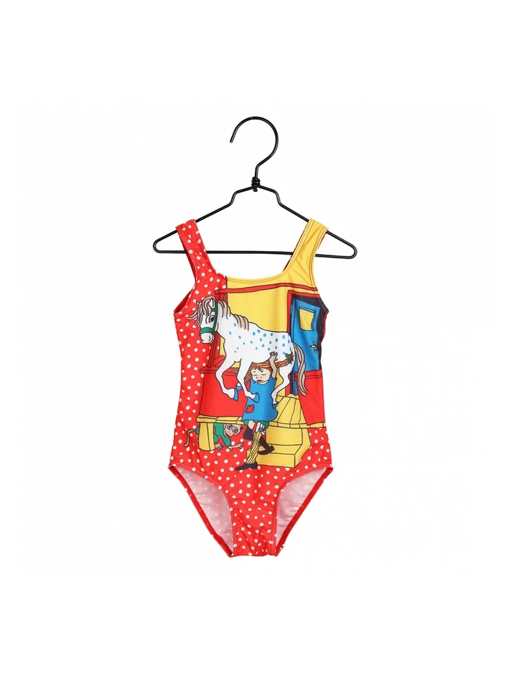 Swimsuit Pippi Longstocking - Red