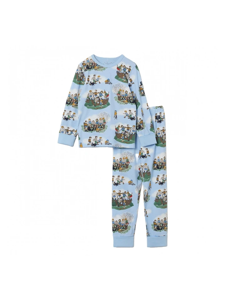 Pyjama Wir  Kinder aus Bullerbü, 2-teilig - Blau