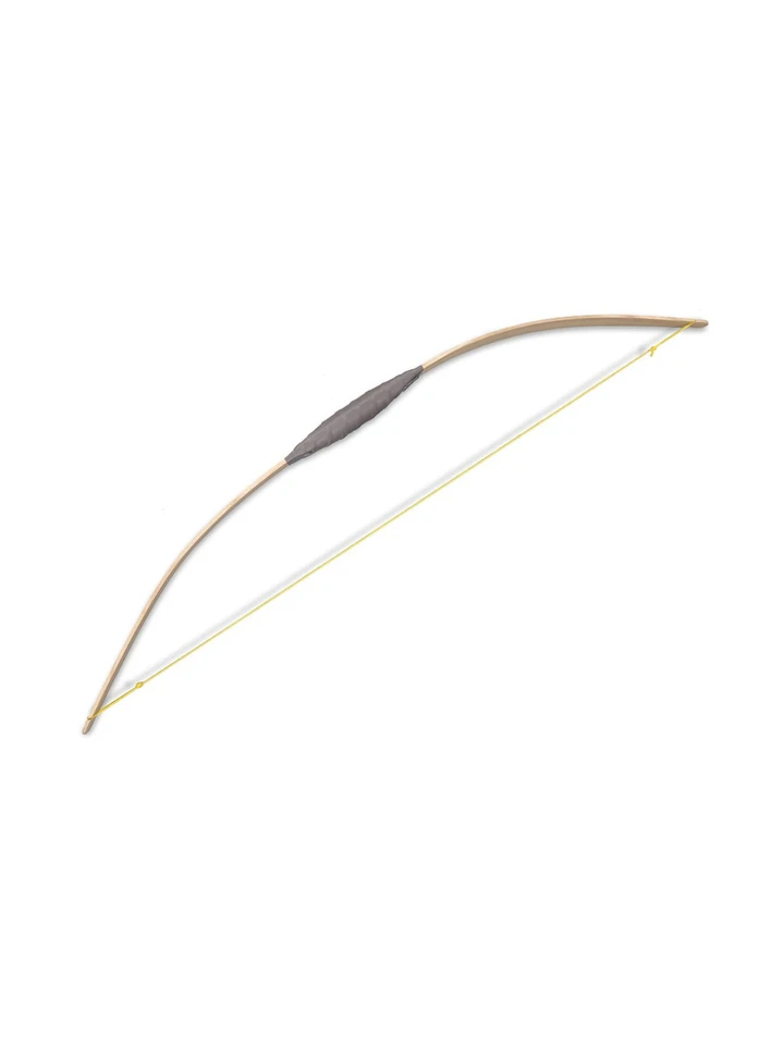 Pilbåge med läderhandtag