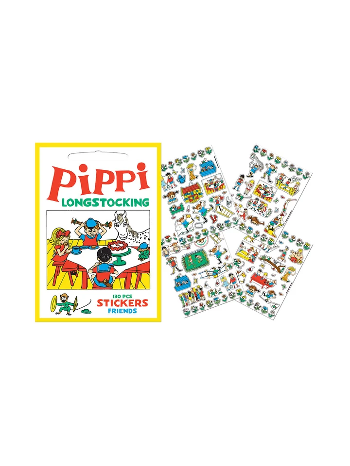 Stickers Pippi and Friends 130 pcs