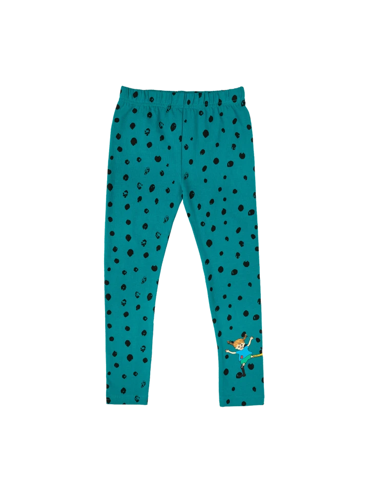 Leggings Pippi Longstocking green