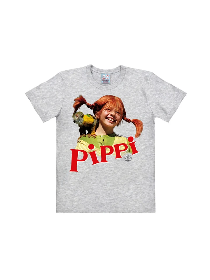T-Shirt Pippi Langstrumpf & Herr Nilsson - Grau