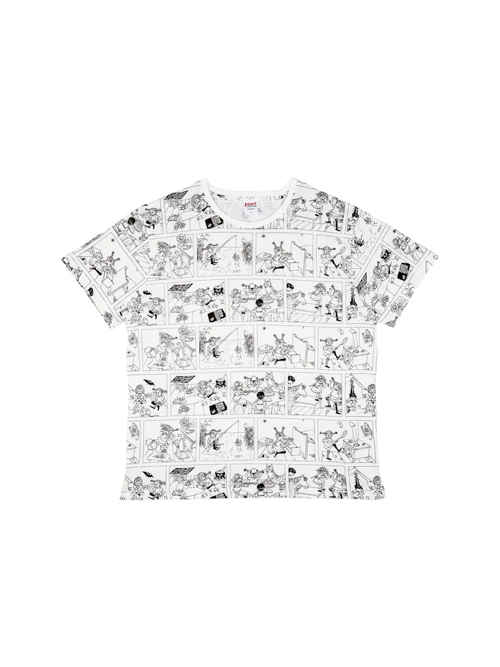 T-shirt Pippi Longstocking - White