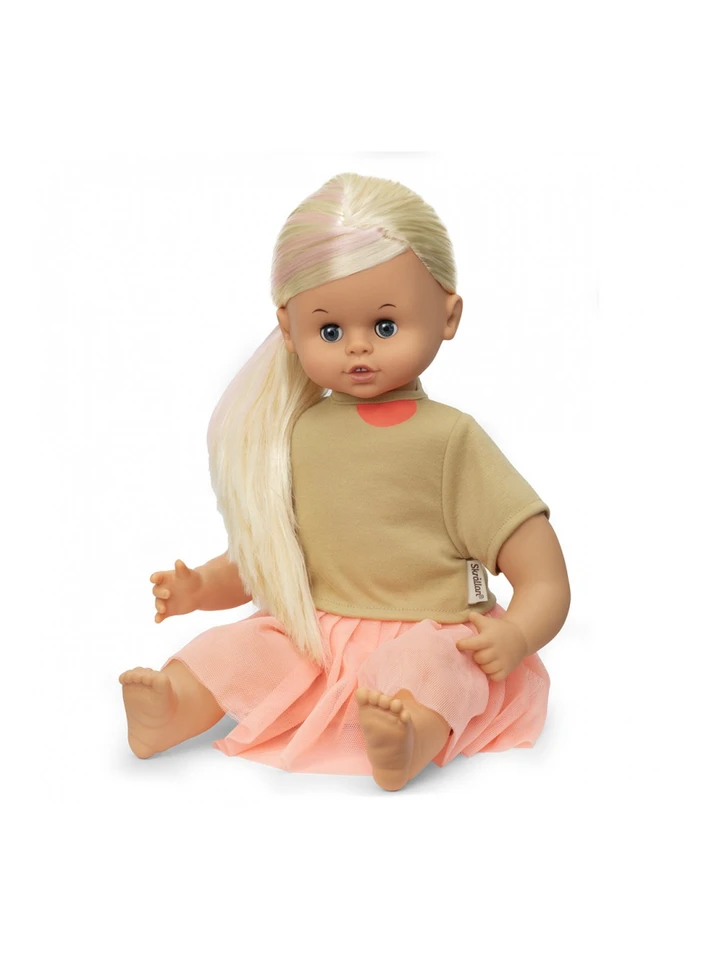 Puppe Skrollan Blond mit 4 Sprachen