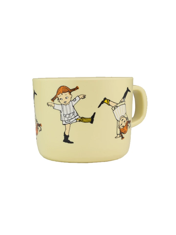 Cup with handle Pippi Longstocking - Yellow