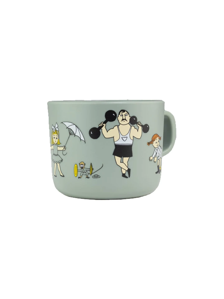 Cup with handle Pippi Longstocking - Green