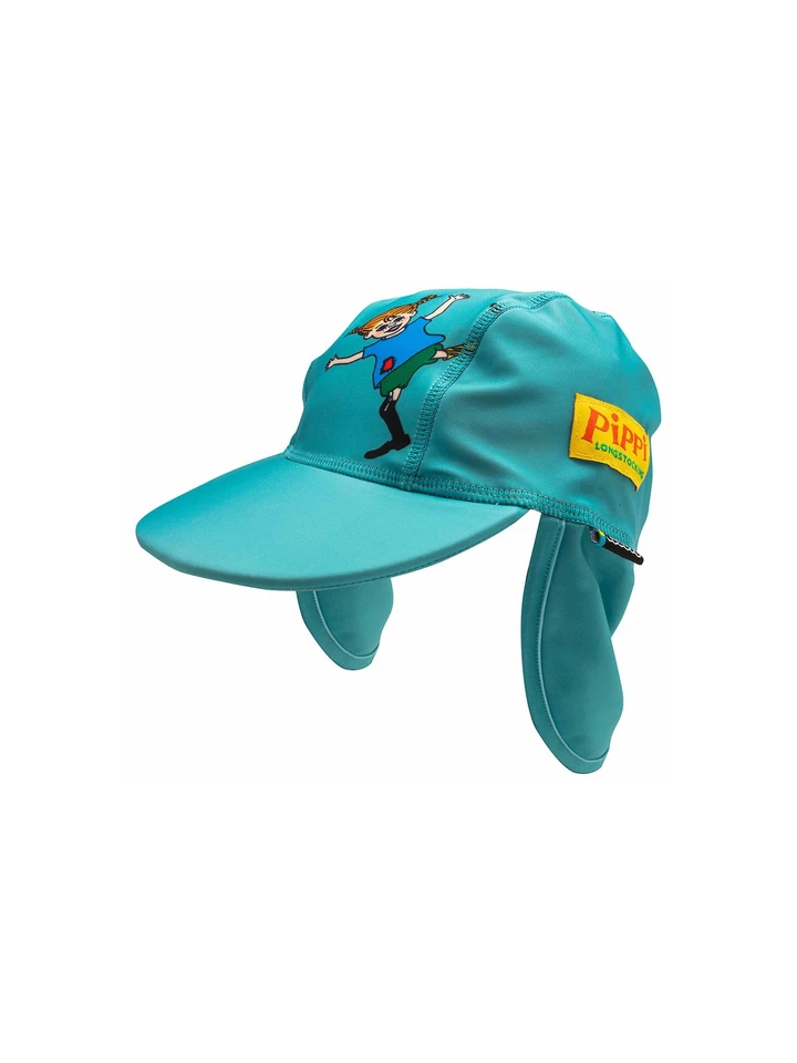 UV-hatt Pippi Långstrump turkos