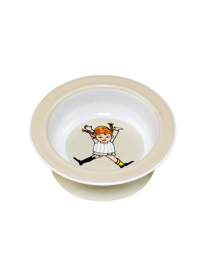 Suction plate for babies - Pippi Longstocking - Beige