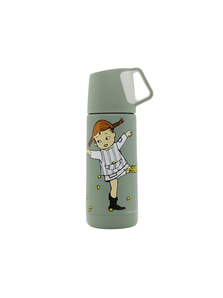Pippi Longstocking thermos 0,35 l - green
