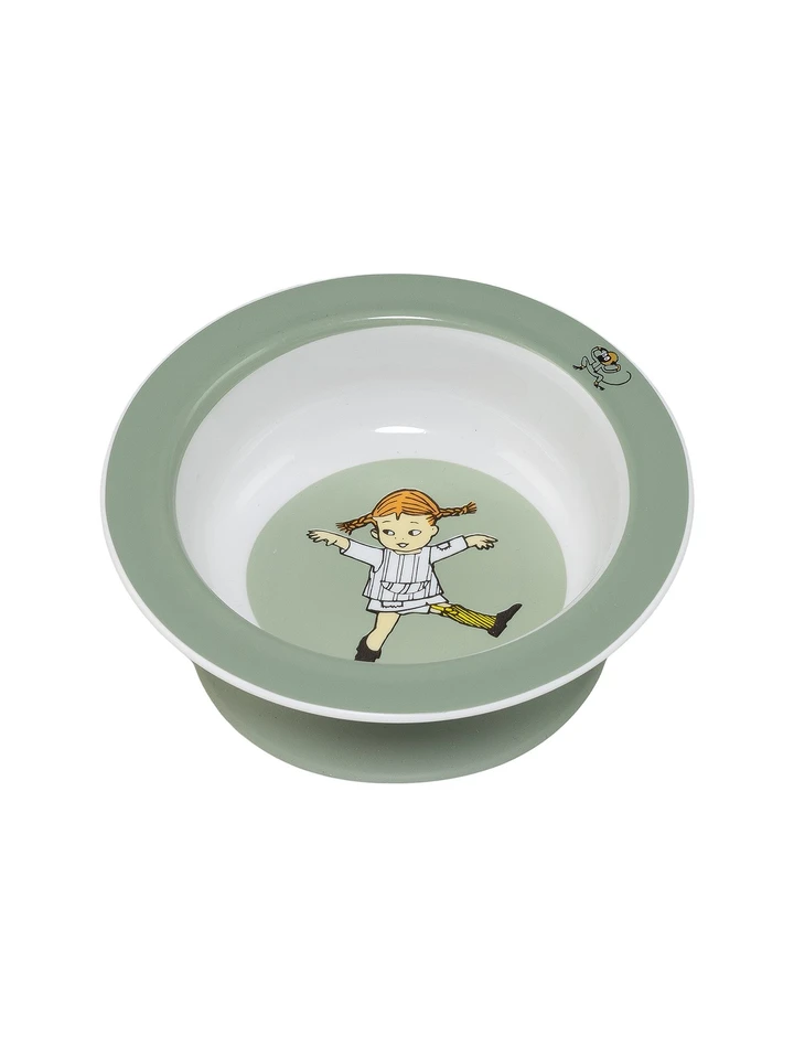 Suction plate for babies - Pippi Longstocking - Green