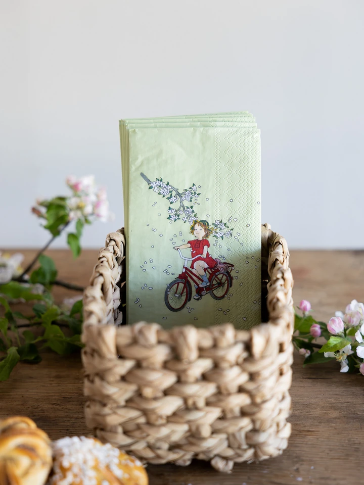 Napkins with Lotta on Troublemaker Street - Green