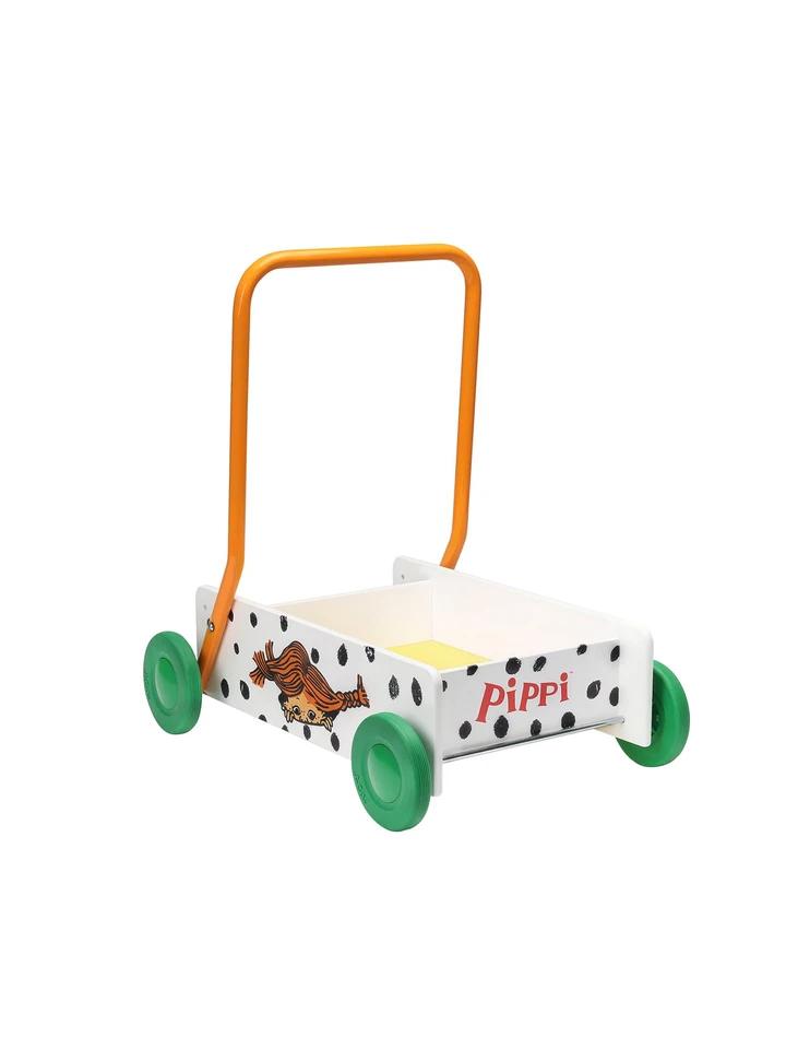 Pippi Longstocking Wooden Babywalker Spotted