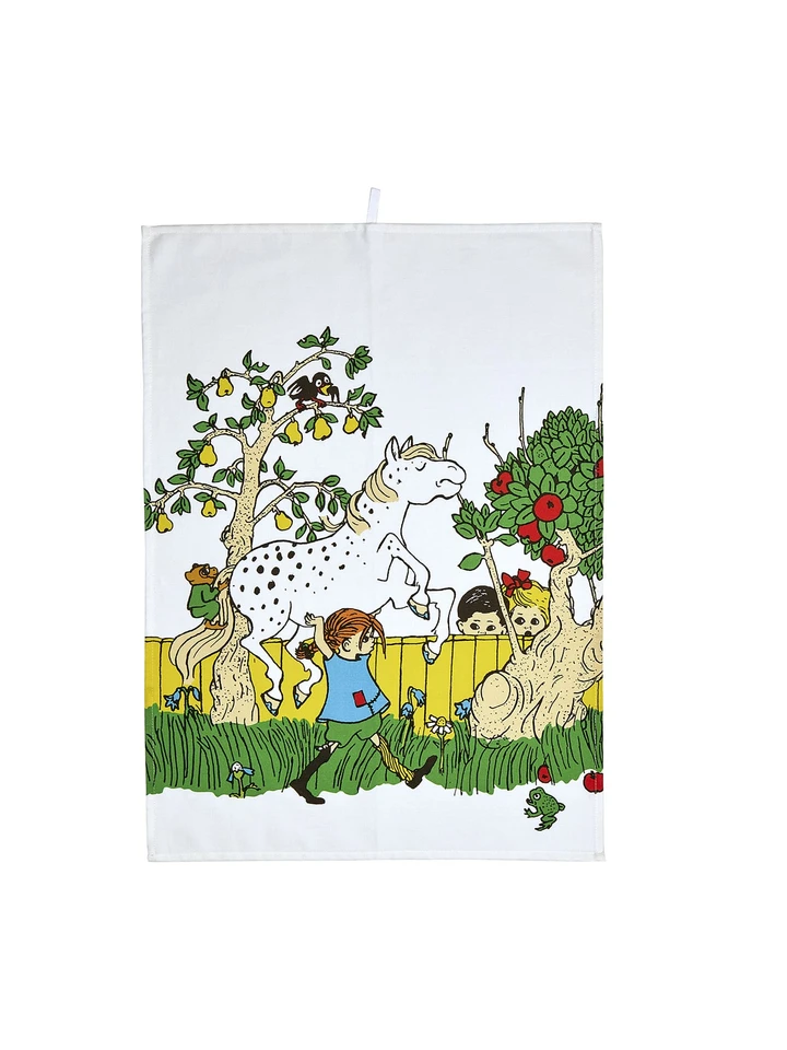 Pippi Longstocking and Her Horse Kitchen Towel