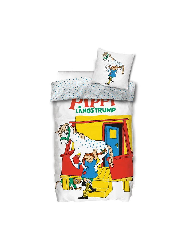 Pippi Lifting Horse Duvet Cover Set