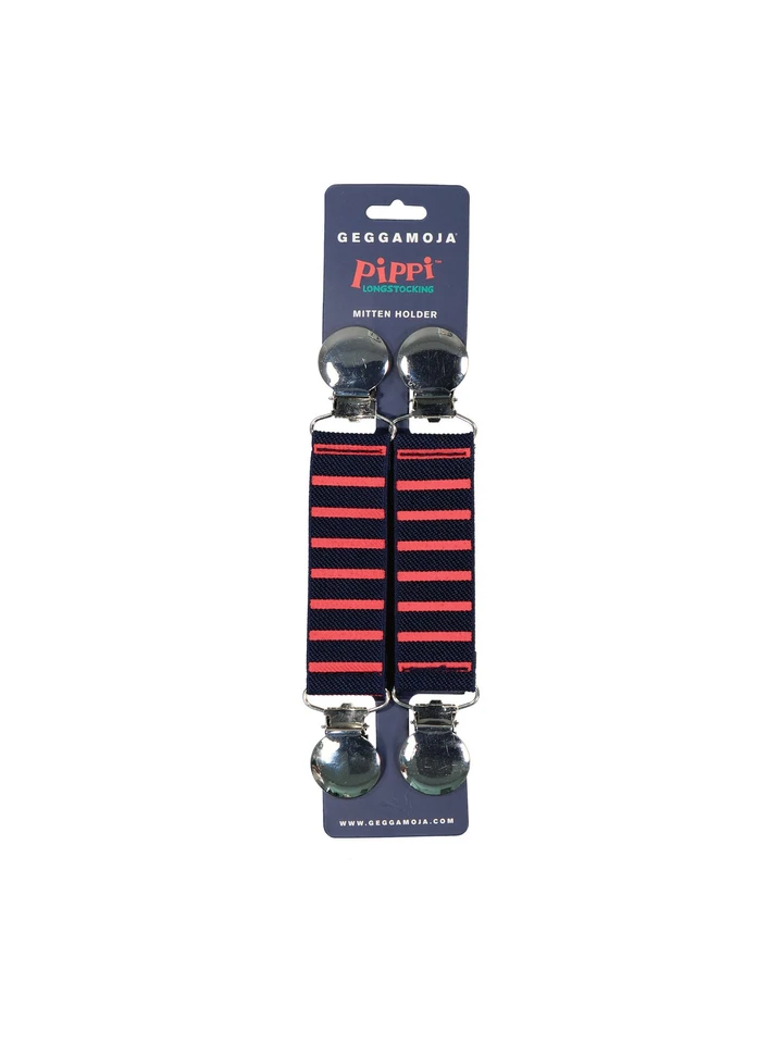 Handschuhclips Pippi Langstrumpf 2er-Set - Rot/Blau