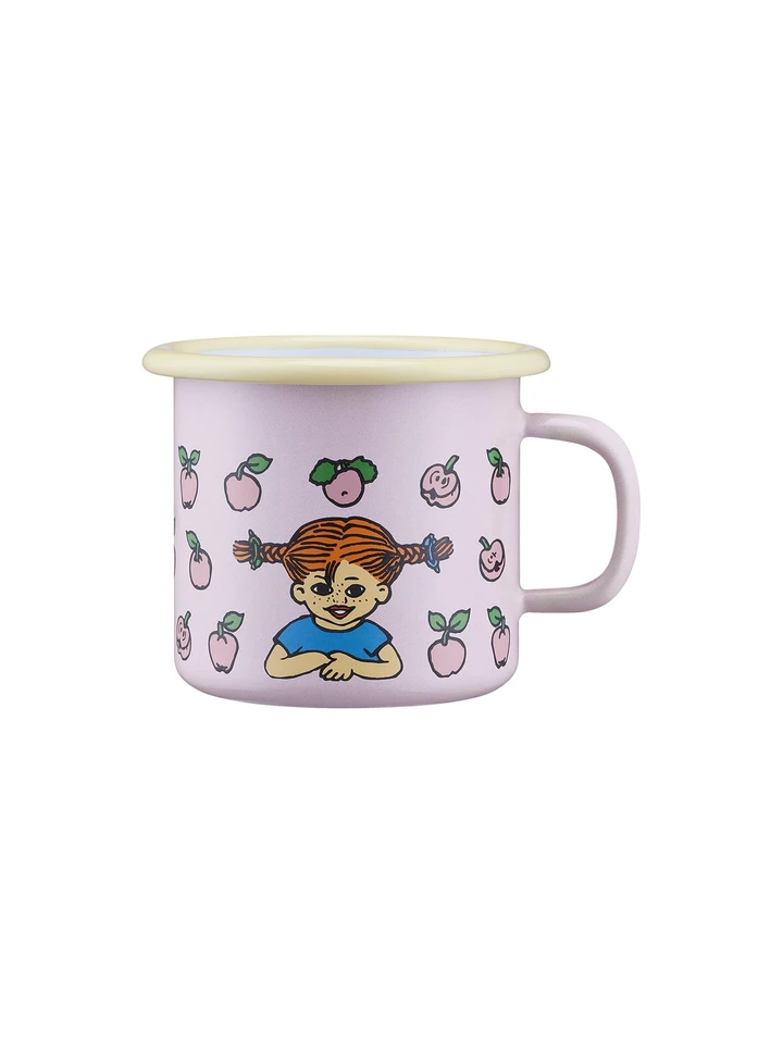 Pippi Longstocking Enamel Mug Fruits Purple - 0,25l